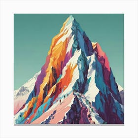 Colorful Mountain Canvas Print