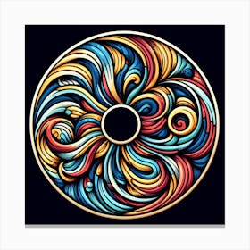 Swirled Circle Canvas Print