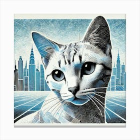 Embertrace City Cat Canvas Print