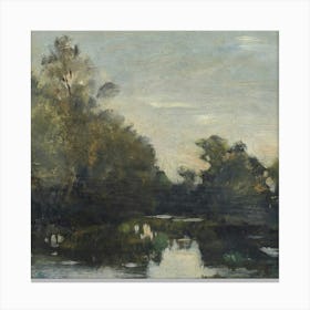 River At Dusk Canvas Print