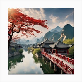 Chinese Landscape Canvas Print