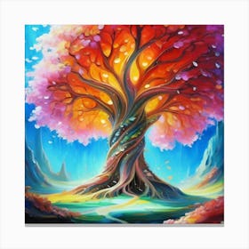 Tree Of Life oil painting abstract painting art Canvas Print