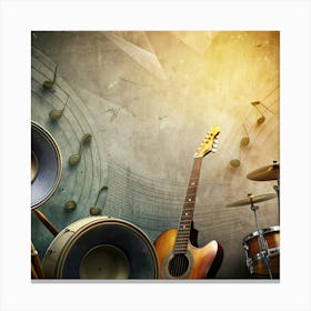 Music Background 31 Canvas Print