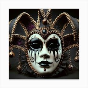 Mask Stock Videos & Royalty-Free Footage 1 Canvas Print