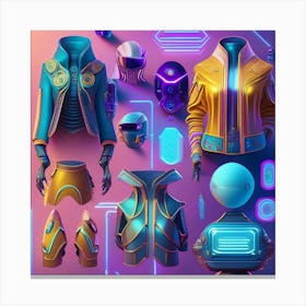 Futuristic Clothing Canvas Print