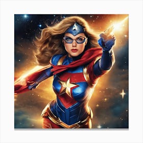 Captain Marvel 1 Canvas Print