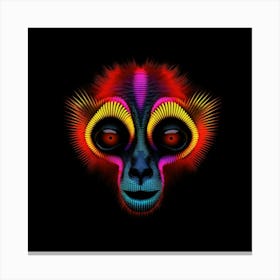 Neon Monkey Leinwandbild