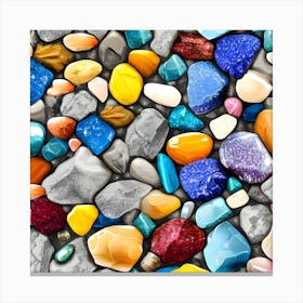 Pebbles Texture Canvas Print