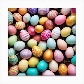 Colorful Easter Eggs 7 Canvas Print