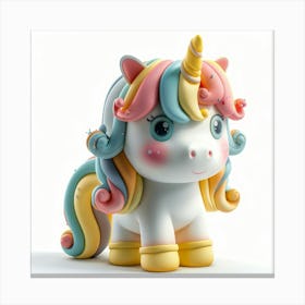 Unicorn Figurine 80 Canvas Print