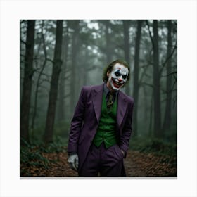 Joker In The Woods 3 Canvas Print