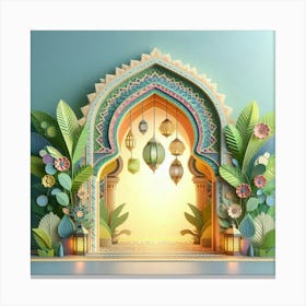 3d Paper Art 4 Canvas Print