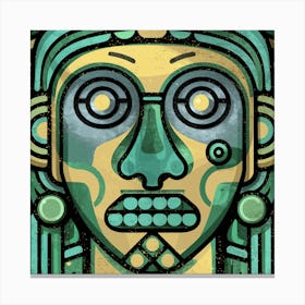 Aztec Face Canvas Print