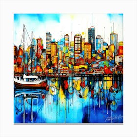 Harbour Real Estate - Vancouver Skyline Canvas Print