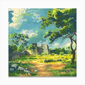 A Great Zimbabwe Ruins In Zimbabwe 4 Canvas Print