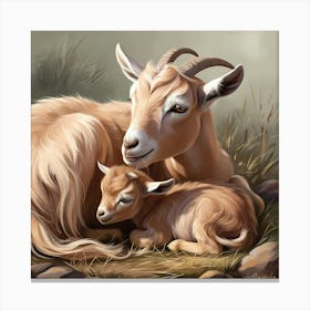 Goats Canvas Print