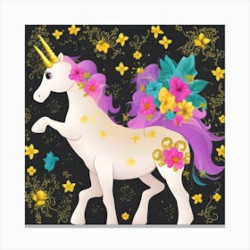 The So Extra Unicorn Canvas Print