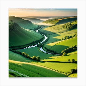 Valleys Of Dorset 1 Canvas Print