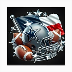 Texas Cowboys Football Canvas Print