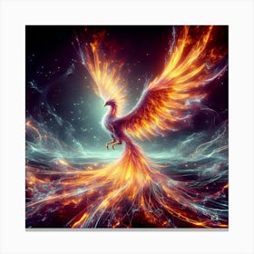 Digital Phoenix02 Canvas Print