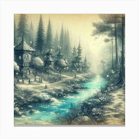 Fantasy Forest 17 Canvas Print