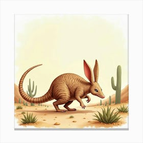 Armadillo Canvas Print