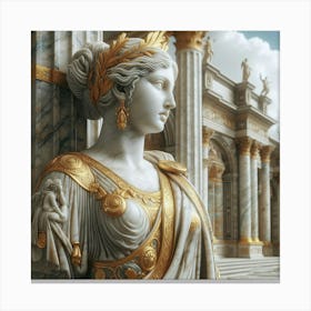 Statue Of Aphrodite 2 Canvas Print
