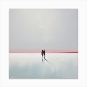 'Two People Walking On The Plains’ Canvas Print