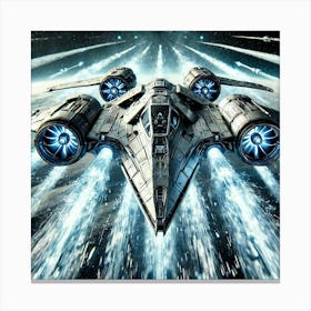 A High Tech, Sci Fi Scene Focusing On A Futuristic Canvas Print