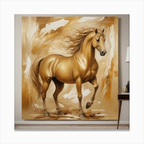 Golden Horse 11 Canvas Print