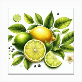 Lemon and Lime Canvas Print