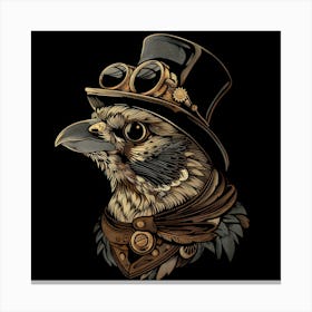 Steampunk Bird 6 Canvas Print