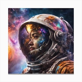 Space Girl Canvas Print