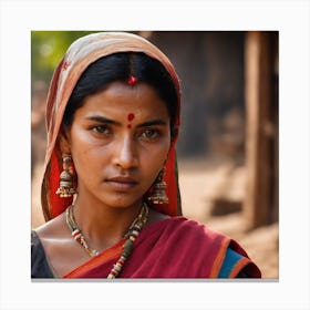 Indian Woman Canvas Print
