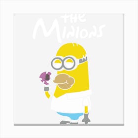 Simpsons Minion Movie Parody Homer Funny Canvas Print