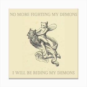 Ride My Demons Canvas Print