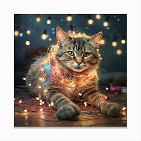 Christmas Cat 7 Canvas Print