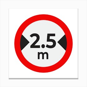 Speed Limit Sign.A fine artistic print that decorates the place.5 Canvas Print