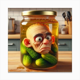 Pickled Man Canvas Print