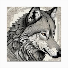 Wolf art 2 Canvas Print