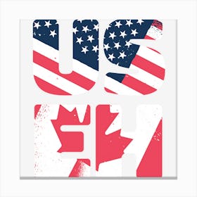 Us Canada Expressions Canvas Print