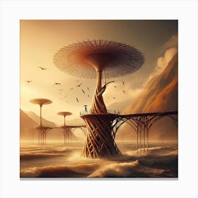 Futuristic City Canvas Print