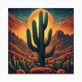 Cactus 81 Canvas Print