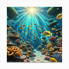 Coral Reef Leinwandbild