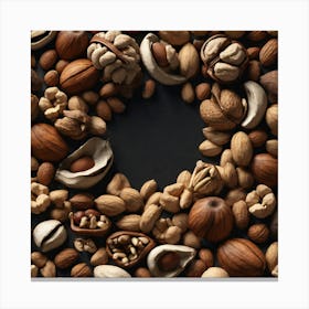 Nuts In A Circle 7 Canvas Print