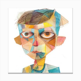 Boy'S Face Canvas Print