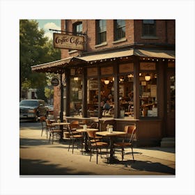 Coffee Shop 3 Canvas Print