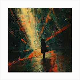 Woman In The Shadows Canvas Print