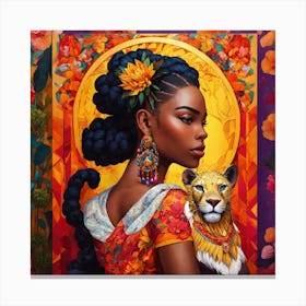 'The Lioness' Canvas Print