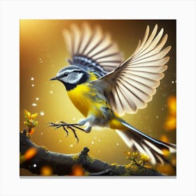 A Flying Perfect Bird Canvas Print